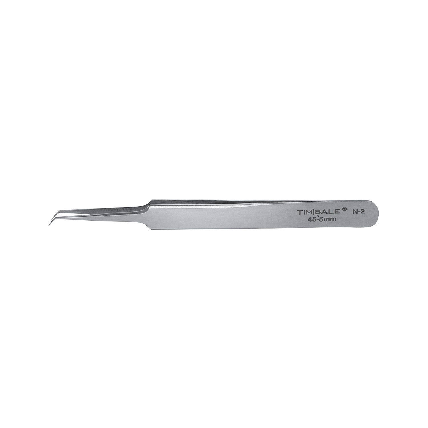 Пинцет для наращивания ресниц TimBale Diamond N-2, 5 мм